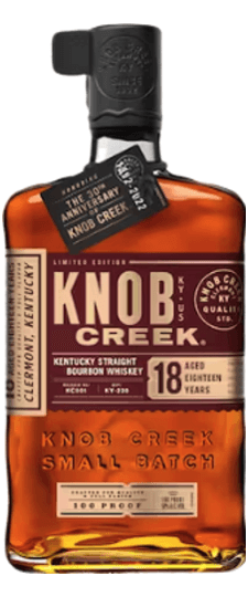 Knob Creek 18 Year Old "Limited Edition - 100 Proof" Kentucky Straight Bourbon Whiskey
