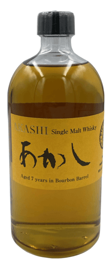 Akashi "White Oak" Eigashima Shuzo 7 Year Old "Bourbon Barrel Aged" Japanese Single Malt Whisky