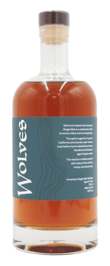 Wolves 5 Year Old Finished In Cognac Casks American Single Malt Whiskey (750ml)