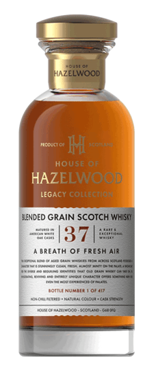 House Of Hazelwood 37 Year Old "A Breath of Fresh Air" Blended Grain Whisky (700ml)