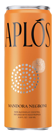 Aplós "Mandora Negroni" Adaptogen Infused N/A Cocktail (4x250ml cans)