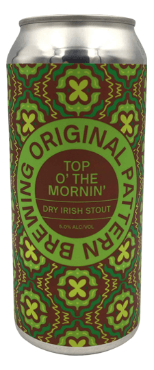 Original Pattern Brewing Co. "Top O' The Morning" Dry Irish Stout, California (16oz cans)