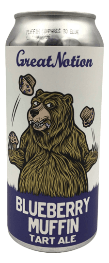 Great Notion Brewing "Blueberry Muffin" Sour Ale, Oregon (16oz cans)