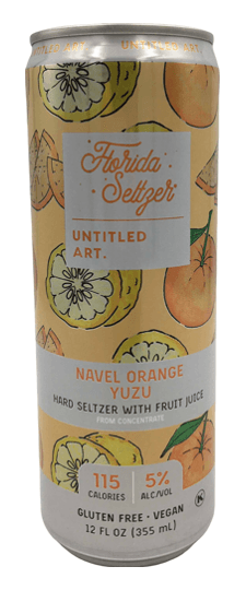 Untitled Art Florida Seltzer Orange Yuzu Hard Seltzer, Wisconsin (12oz cans)