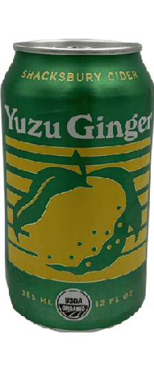 Shacksbury "Yuzu Ginger" Hard Cider Dry, Vermont (12oz can)