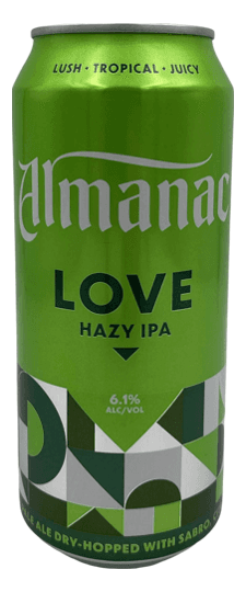 Almanac Beer Company "Love" Hazy IPA, California (16oz cans)