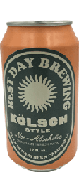 Best Day Brewing Co. Non-Alcoholic Kolsch, California  (12oz can)