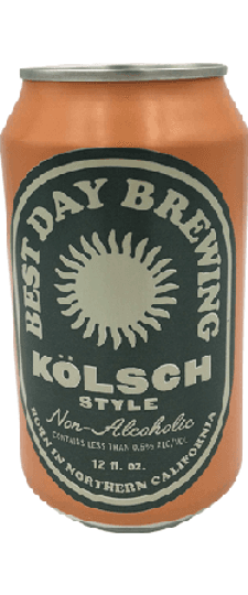 Best Day Brewing Co. Non-Alcoholic Kolsch, California  (12oz can)