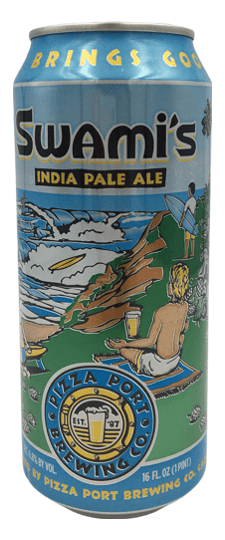 Pizza Port Brewing Company "Swamis" IPA, California (16oz cans)