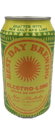Best Day Brewing Co. Non-Alcoholic Electro-Lime, California  (12oz can)