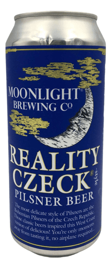 Moonlight Brewing Co. "Reality Czech" Czech-Style Lager, California (16oz can)