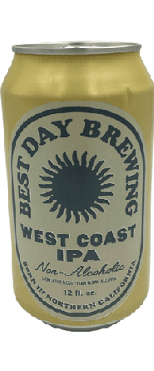 Best Day Brewing Co. Non-Alcoholic West Coast IPA, California  (12oz can)