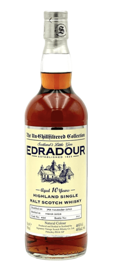 2014 Edradour 10 Year Old "Signatory Vintage" 1st Fill Oloroso Sherry Butt No. 256 Cask Strength Single Barrel Highland Single Malt Scotch Whisky (750ml)