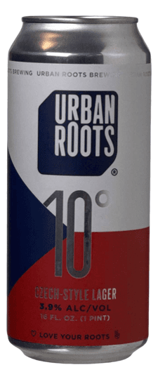 Urban Roots Brewing "10 Degrees" Saaz Hopped Pilsner, California (16oz can)