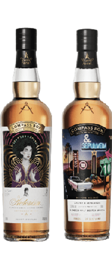 Compass Box Bespoke Culver & Sepulveda + Hedonism 2025 Limited Edition Pack (2x700ml)