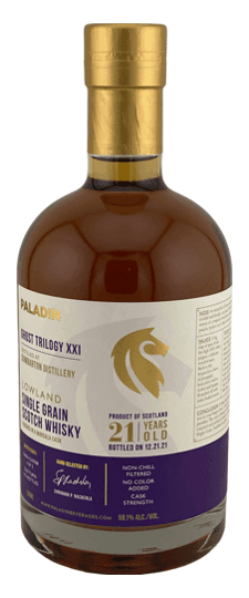 Dumbarton 21 Year Old "Paladin Ghost Trilogy XXI" Single Grain Whisky