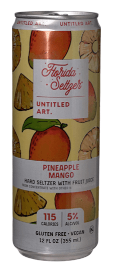Untitled Art Mango Pineapple Hard Seltzer, Wisconsin (12oz cans)