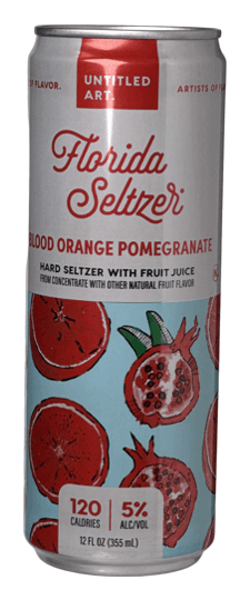 Untitled Art Blood Orange Pomegranate Hard Seltzer, Wisconsin (12oz cans)