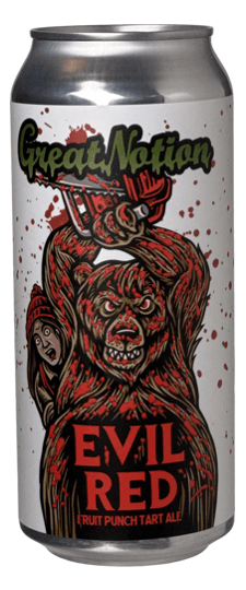 Great Notion Brewing "Evil Red" Fruit Punch Sour w/ Marshmellow, Oregon (16oz cans)
