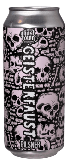 Ghost Town Brewing "Geisterfaust" Pilsner, California (16oz cans)