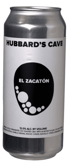 Hubbard's Cave Brewery "El Zacatan" Imperial Stout w/cacao nibs, cinnamon, vanilla & chilies, Illinois (16 oz. can)