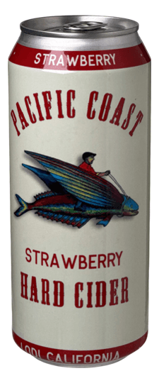 Pacific Coast Ciders "Strawberry" Cider, California (16oz can)