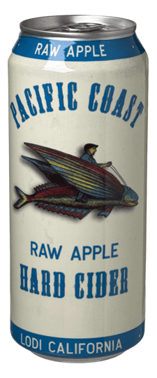 Pacific Coast Ciders "Raw Apple" Cider, California (16oz can)
