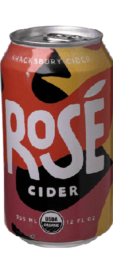 Shacksbury Rosé Hard Cider, Vermont (12oz can)