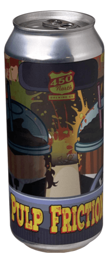 450 North Brewing Co. "Pulp Friction Slushy XL" Smoothie Sour conditioned on orange, tangerine, mango, & passionfruit, Indiana (16oz can)