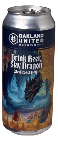 Oakland United Beerworks "Drink Beer, Slay Dragon" West Coast IPA, California (16oz cans)