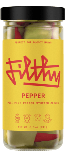 Filthy Pepper Stuffed Olives 8.5 oz
