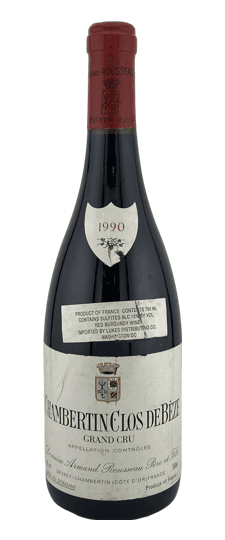 1990 Domaine Armand Rousseau Chambertin-Clos de Bèze Grand Cru (Lightly Bin-Soiled and Wrinkled Label)