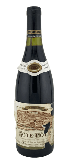 1985 E. Guigal "La Mouline" Côte-Rôtie  (Lightly Corroded Capsule, Torn & Lightly Bin Soiled Label)