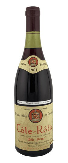 1981 Gentaz-Dervieux "Cuvée Réservée - Côte Brune" Côte-Rôtie (3cm, Bin Soiled & Lightly Torn Label)
