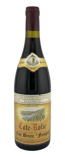 1985 Dervieux-Thaize "Côte Brune Fontgent" Côte-Rôtie (Lightly Torn & Scuffed Labels)