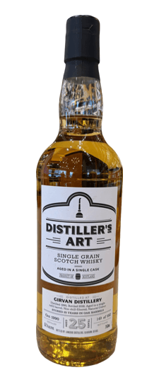 1990 Girvan 25 Year Old "Distiller's Art" Single Barrel Cask Strength Single Grain Scotch Whisky (750ml)