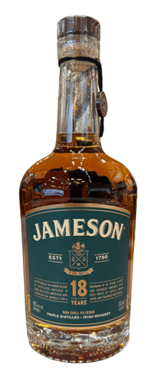 Jameson 18 Year Old  Irish Whiskey