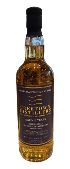Balmenach 10 Year Old "Creetown Distillers" Single Malt Scotch Whisky Highlands (700ml)