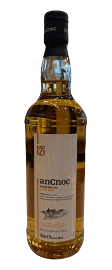 AnCnoc (Knockdhu) 12 Year Old Highland Single Malt Scotch Whisky (750ml)