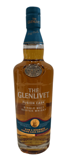 Glenlivet "Fusion Cask" Rum & Bourbon Cask Selction Speyside Single Malt Scotch Whisky (750ml)