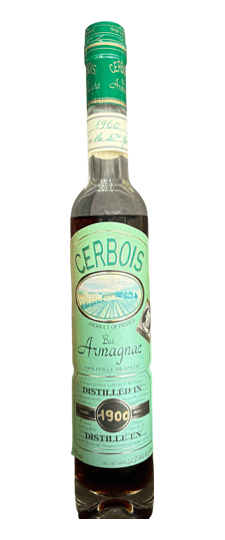 1900 Cerbois Bas Armagnac (375ml) (low shoulder fill)