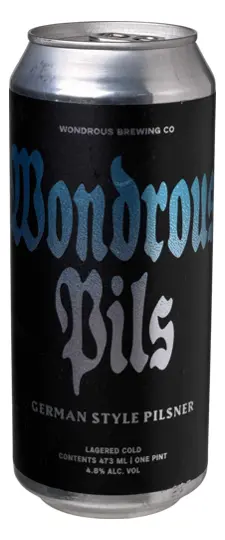 Wonderous Brewing Company "Wonderous Pils" Pilsner, California (16 oz. can)
