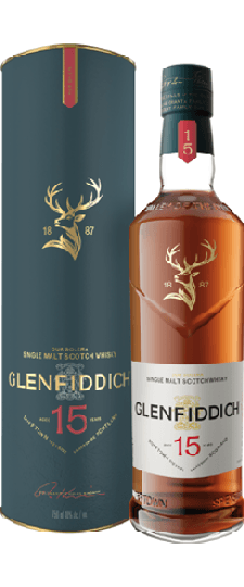 Glenfiddich 15 Year Old Solera Reserve Speyside Single Malt Scotch Whisky (750ml)