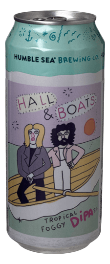 Humble Sea Brewing "Hall & Boats" Hop Fused Tropical Foggy DIPA, California (16 oz. can)