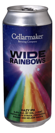 Cellarmaker Brewing Company "Wide Rainbows'" Hazy IPA, California (16oz. can)