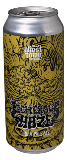 Ghost Town Brewing "Lecherous Haze" Hazy IPA, California (16oz cans)