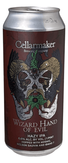 Cellarmaker Brewing Company "Wizard Hand of Evil'" Hazy IPA, California (16oz. can)