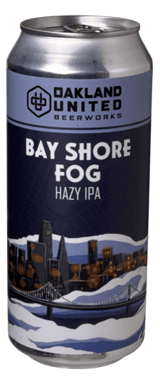 Oakland United Beerworks "Bay Shore Fog" Hazy IPA, California (16oz cans)