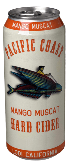 Pacific Coast Ciders "mango muscat" Cider, California (16oz can)
