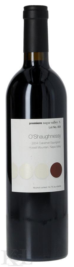 2004 O'shaughnessy Cabernet Sauvignon Premiere Napa Valley Lot 004